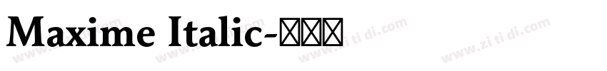 Maxime Italic字体转换